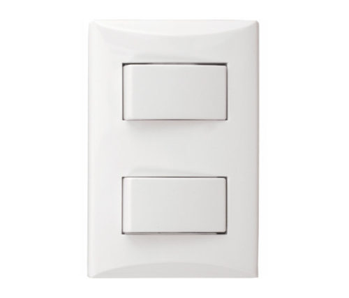 SWITCH DOBLE BLANCO 15A 125V EAGLE