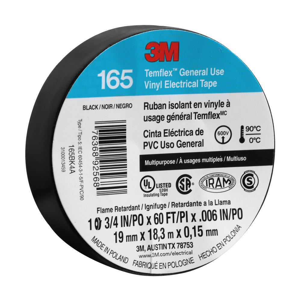 CINTA AISLANTE 3M (20YDS) NEGRA