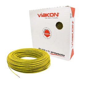METRO DE CABLE THHN #14 AMARILLO  VIAKON