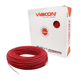 METRO DE CABLE THHN #6 ROJO VIAKON
