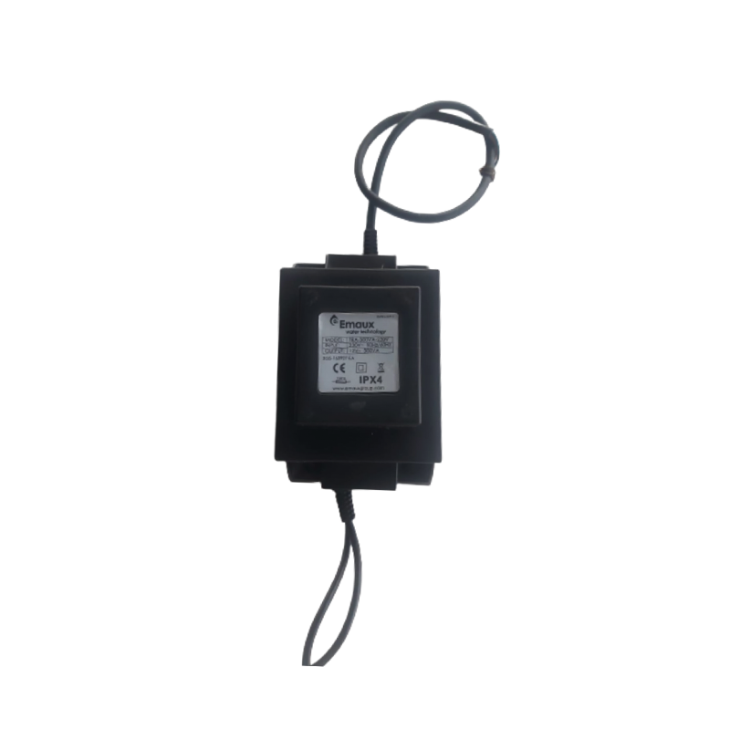 Transformador para lampara 10 Watts, 12 v. Marca Emaux
