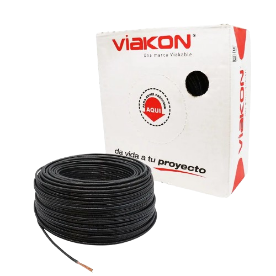 METRO DE CABLE THHN #6 NEGRO VIAKON