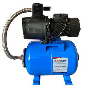 Combo Jet de bomba 0.75 HP + Tanque 24LT AQUAPRO