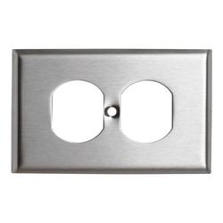 PLACA METALICA PARA TOMA DOBLE POLARIZADO EAGLE